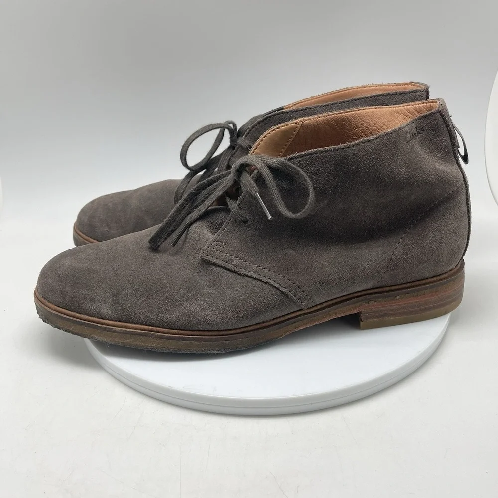 Clarks‎ Clarkdale Boots Mens 11 M Brown Casual Chukka Preppy Ankle Shoes 21621